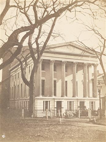 FREDERICK DEBOURG RICHARDS (1822-1903) Group of 11 early views of public and residential buildings in Philadelphia.